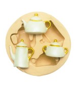 Molde De Silicone Conjunto Para Café Bule Xicará Chaleira