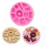 Molde de Silicone Doces Biscoitos Bolachas