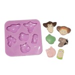 Molde De Silicone Toy Story Rostos dos Personagens 6 Cav