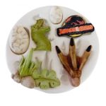 Molde de Silicone Itens do Jurassic Park (Dinossauros)