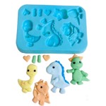 Molde de Silicone Dinossauros Baby