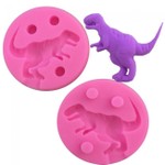 Molde de Silicone para Decorar Dinossauro Barney T-Rex, Tiranousauro