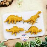 Molde de Silicone Dinossauros Baby 4 Cav