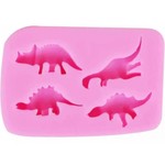 Molde de Silicone Dinossauros Baby 4 Cav