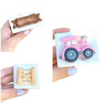 Kit Moldes de Silicone Itens da Fazendinha 3 Un