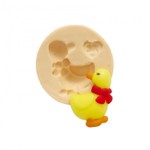 Molde de Silicone Pato / Pata Com Laço