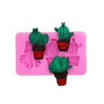 Molde de Silicone Vasos de Plantas Cactos Suculentas