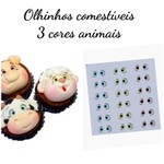 Olhos Comestiveis de Gelatina - Modelo 14C Coloridos