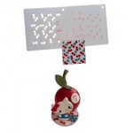 Kit de Stencil Estampas de Cerejas e Folhas