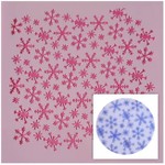 Stencil Textura Flocos de Neve SG38