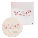 Stencil Floral Com Borboletas Mod 2