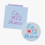 Stencil Dia Das Mães - Eu Te Amo