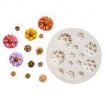 Molde de Silicone Mini Flores Margaridas 13 Cav