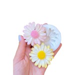 Molde de Silicone Flores - Margarida Com Furo Para Pirulito