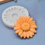 Molde de Silicone Flores - Margarida Com Furo Para Pirulito