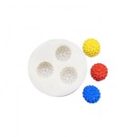 Molde de Silicone 3 Mini Flores Suculentas P