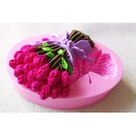 Molde de silicone bouquet de rosa flores para decorar