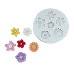 Molde De Silicone Flores Diversas Mod 2