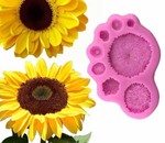 Molde de Silicone Flor Girasol para Decorar