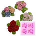 Molde de Silicone Ramos de Rosas para Decorar