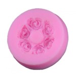 Molde de Silicone Coroa de Rosas Mini Rosas Para Docinho