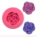 Molde de Silicone Flores - Rosa Azul Mod 4