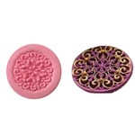 Molde De Silicone topo para pirulitos, cupcake arabesco flor