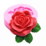 Moldes De Silicone Modelo Flor e Rosa para confeitar bolo