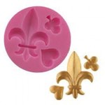 Molde De Silicone Baralho E Flor De Lis Para Decorar