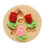 Molde de Silicone Flores Tulipas