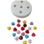 Molde de Silicone Mini Rosas Botões Para Decorar