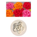 Molde de Silicone Rosa Detalhada Para Decorar Flores