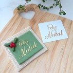 Mini Stencil Feliz Natal DN10