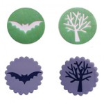 Kit Stencil Arvore e Morcego da Wandinha / Halloween