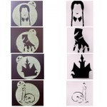 Kit Stencil Wandinha Addams 4 Uni