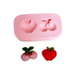 Molde de Silicone Frutas Maça e Cereja