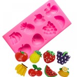 Molde de Silicone Frutas Diversas 8 Cav