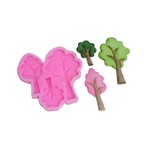 Molde de Silicone 3 Arvores do Bosque