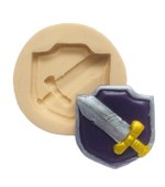 Molde de Silicone CLash Royale Escudo, Espada