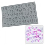 Molde de Silicone Alfabeto Maiusculo Duplo MA17