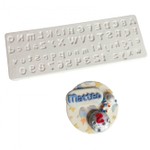 Molde de Silicone Alfabeto Completo Letras e Numeros Mod 5