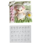 Molde de Silicone Alfabeto Maiusculo MA12