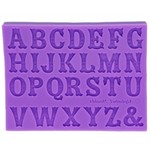 Molde em Silicone Letras para decorar Alfabeto