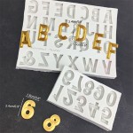 Kit Molde de Silicone Alfabeto Maiusculo e Numeros