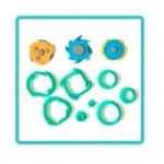 Kit Cortadores Beyblades 5cm