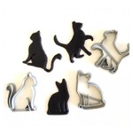 Cortador Kit 3 Silhuetas de Gatos Gatinhos 5cm