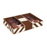 Caixa Tablete com Brigadeiro Chevron Marrom 10 Uni