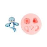 Molde de Silicone Passarinho Baby Para Decorar Pássaros