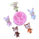 Molde de Silicone Animais Universal Com Pijamas