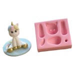 Molde de Silicone Unicornio Fofinho